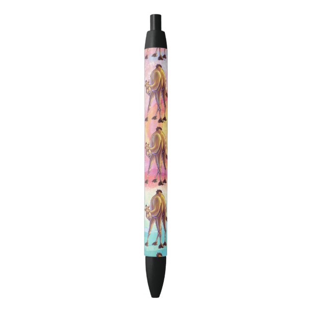 Stylo Noir Accessoires mignons de bureau de chameau (devant Vertical)