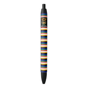 Stylo Noir Afrique du Sud Drapeau mignon Patriotique
