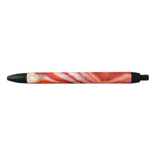 Stylo Noir Agate orange sanguine.