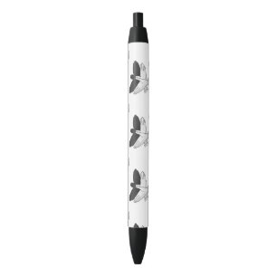 Stylo Noir Aigle de silhouette