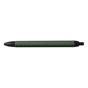 Stylo Noir Aiguilles Motifs de Noël et baies rouges