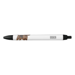 Stylo Noir Airedale terrier dog cartoon