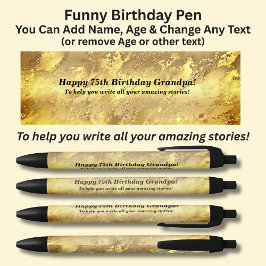 Stylo Noir Ajoutez Nom, Joyeux Anniversaire Pour écrire vos h