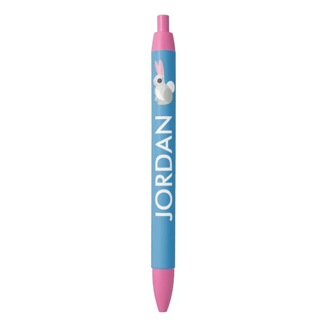 Stylo Noir Alice le lapin (devant Vertical)