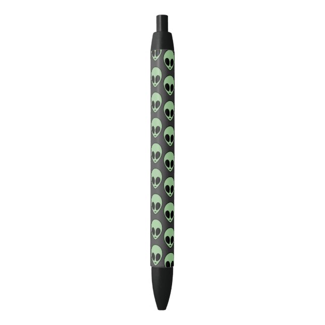 Stylo Noir Alien vert (devant Vertical)