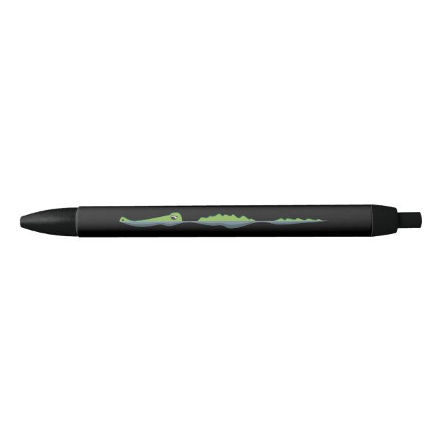 Stylo Noir Alligator de natation (Devant)