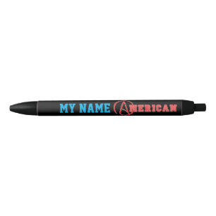Stylo Noir American Atheist - Ajouter votre nom
