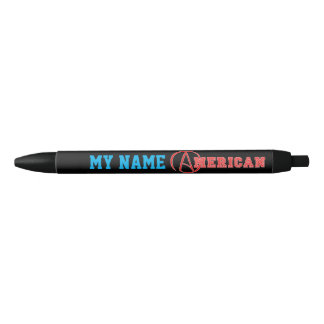 Stylo Noir American Atheist - Ajouter votre nom