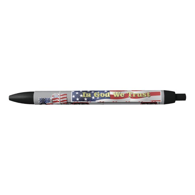 Stylo Noir American Flag Big Rig Truck (Devant)