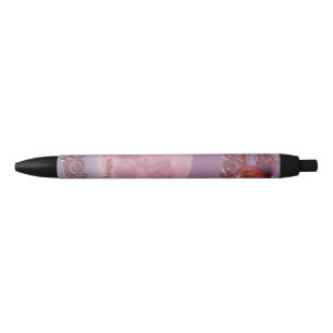 Stylo Noir Améthyste rose