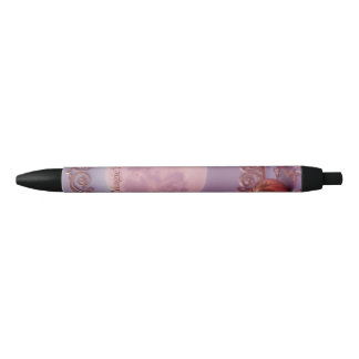 Stylo Noir Améthyste rose