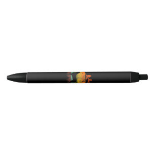Stylo Noir Amoureux des chiens Citrouille Vintage Halloween