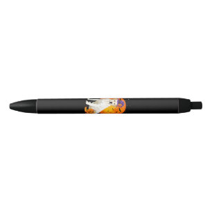 Stylo Noir Amoureux des chiens Le Labrador D'Halloween Sur L