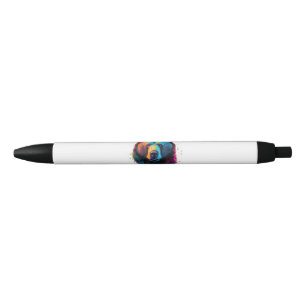 Stylo Noir Amoureux d'ours grizzly Pop Art Gros Ours Grizzly