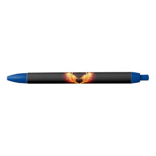 Stylo Noir Angel Fire Heart with Wings