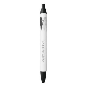 Stylo Noir ANGEL WINGS Monogramme 'Seulement demi-mal' drôle