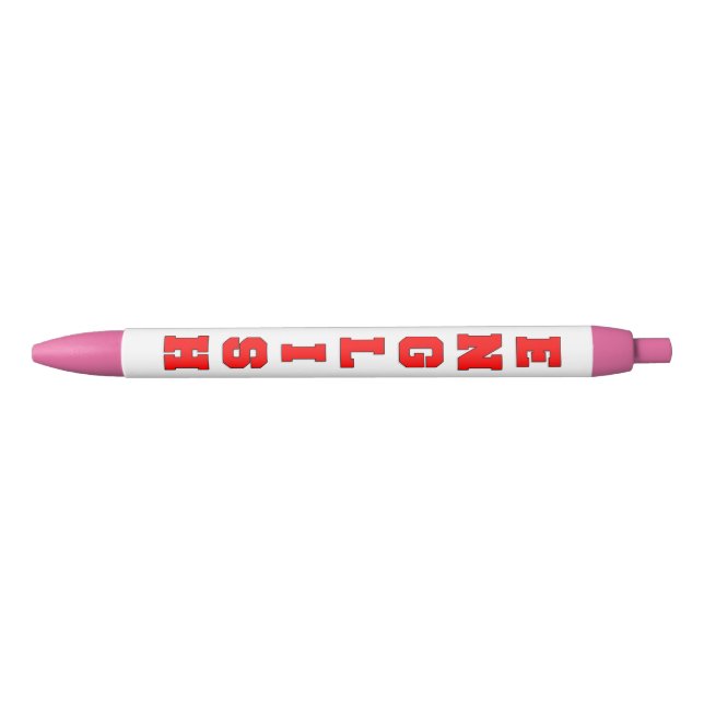 Stylo Noir anglais (Devant)