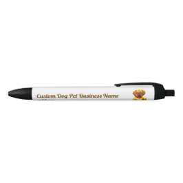 Stylo Noir Animaux de compagnie de chiens personnalisés pour