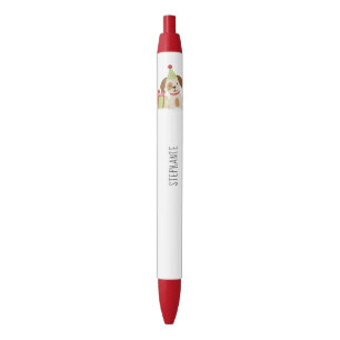 Stylo Noir Anniversaire du Chiot mignon