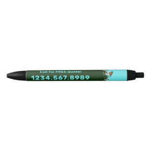Stylo Noir Appel promotionnel pour le service d'entretien de 