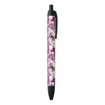 Aquarelle florale - Design abstrait rose et blanc
