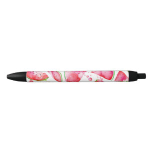 Stylo Noir Aquarelle pastèque 1