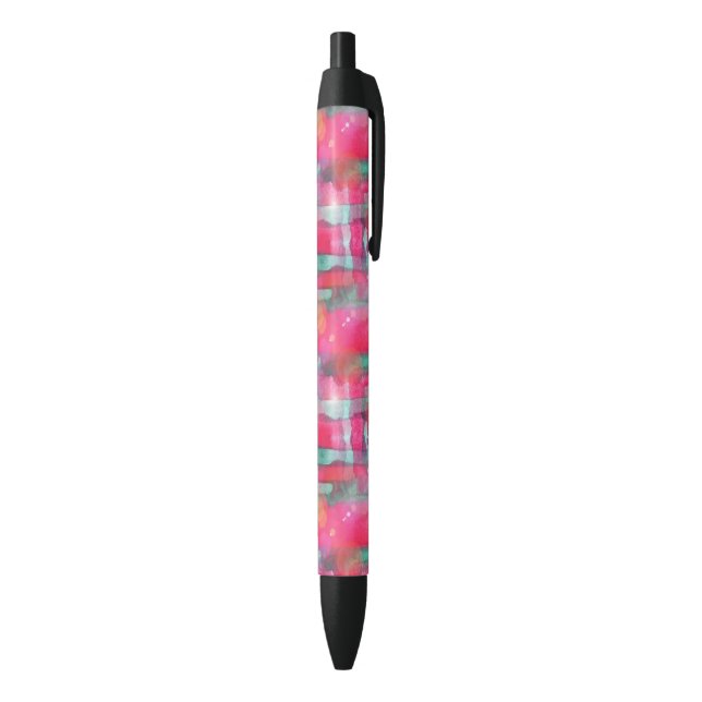 Stylo Noir Aquarelle peinte par résumé d'éclat de Sun (Bas (Vertical))