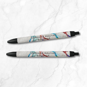 Stylo Noir Arbre de Vie Coach de Vie