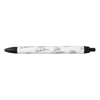 Stylo Noir Arrêtez la pollution : Mettez la basse vie de