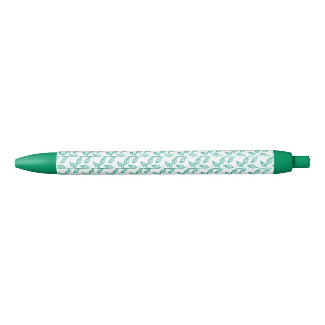 Stylo Noir Arrière - plan à motif floral mignon (Devant)