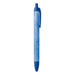 Stylo Noir Arrière - plan bleu d'aquarelle