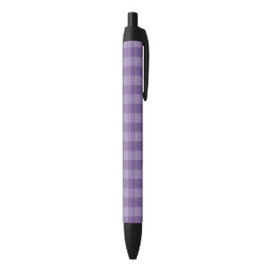 Stylo Noir Arrière - plan checkered violet