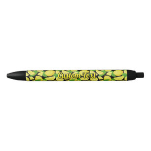 Stylo Noir Arrière - plan citron