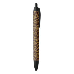 Stylo Noir arrière - plan en tuiles avec fourrure de léopar
