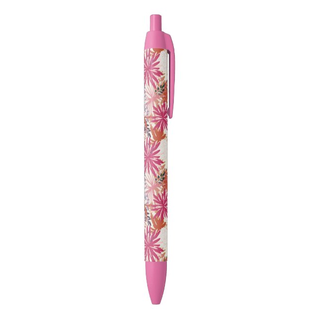 Stylo Noir Arrière - plan floral 3 (Bas (Vertical))