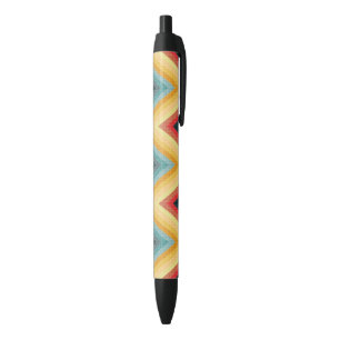 Stylo Noir Arrière - plan rayé 2 de zigzag