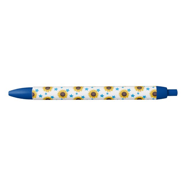 Stylo Noir Arrière - plan Sun Flowers (Devant)