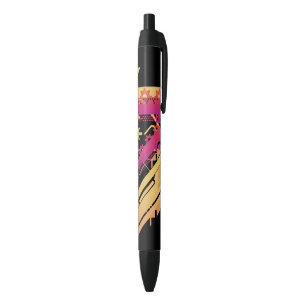 Stylo Noir Arrière - plan tramé technique 7