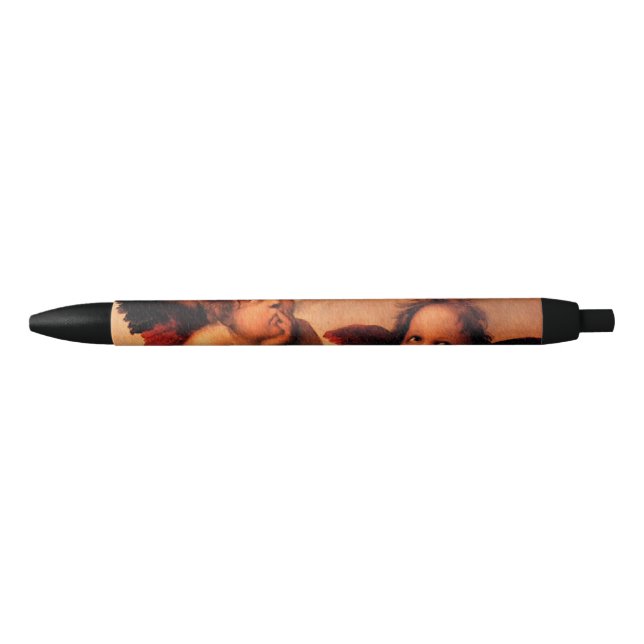Stylo Noir Art angélique d'ange de Raphael (Devant)