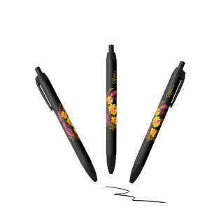 Stylo Noir Art floral populaire ukrainien
