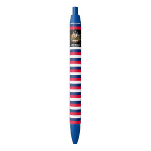 Stylo Noir Australie Drapeau mignon Patriotique