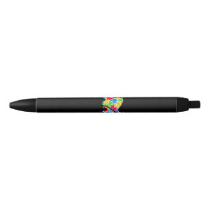 Stylo Noir Autiste  Maman bébé Elephant World Autism Puzzle