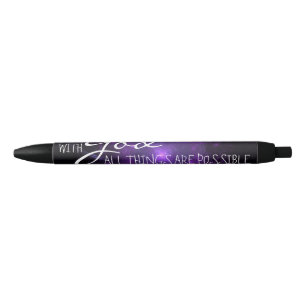Stylo Noir Avec Dieu toutes les choses sont galaxie possible