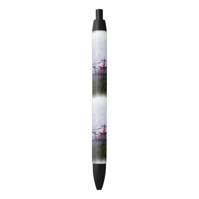 Stylo Noir Avion (devant Vertical)