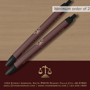Stylo Noir Avocat Juridique Promotion