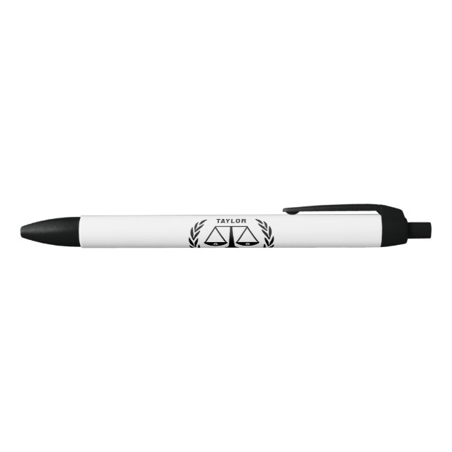 Stylo Noir avocat personnalisé (Haut)