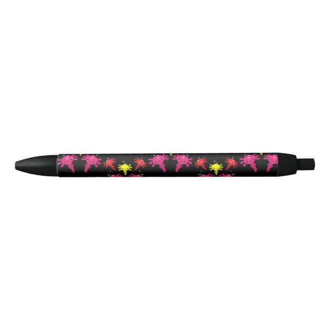 Stylo Noir Axaotl Salamander Cadeau Enfants (Devant)