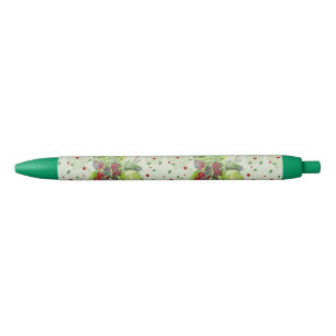 Stylo Noir Baies noires rouges et noires