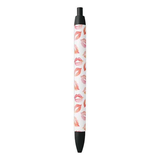 Stylo Noir Baisers d'aquarelle (devant Vertical)