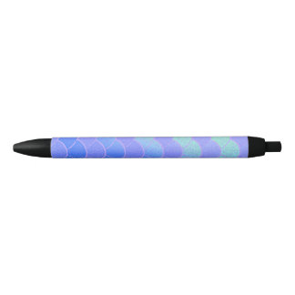 Stylo Noir Balances de sirène bleu/violet chatoyantes
